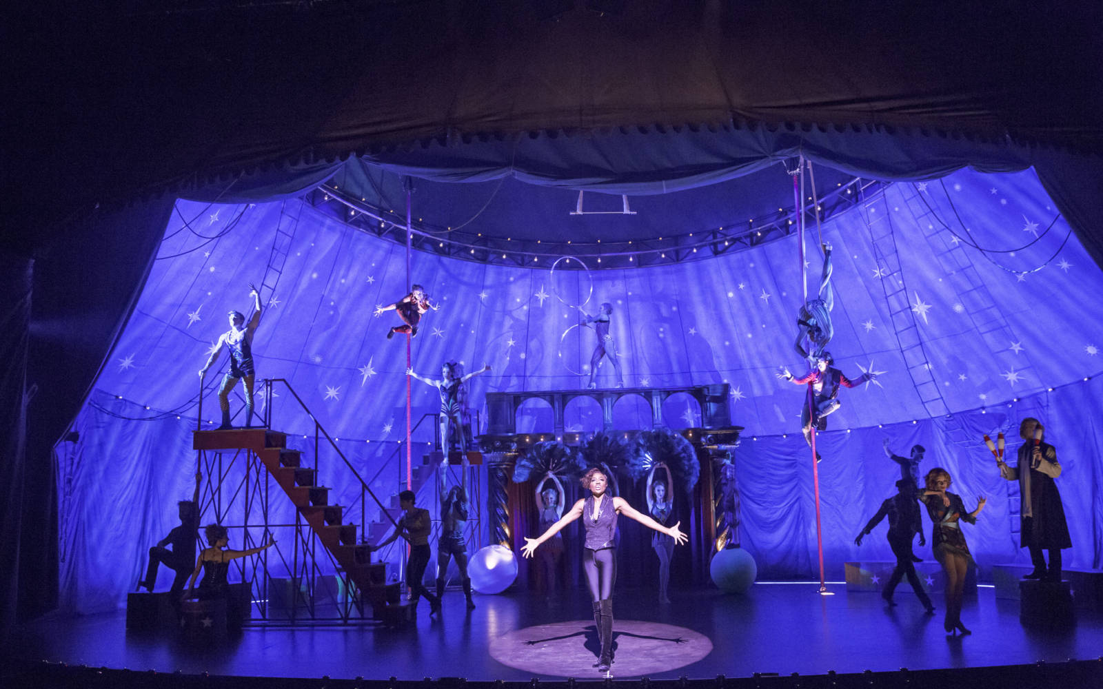 The cast of Pippin at A.R.T.