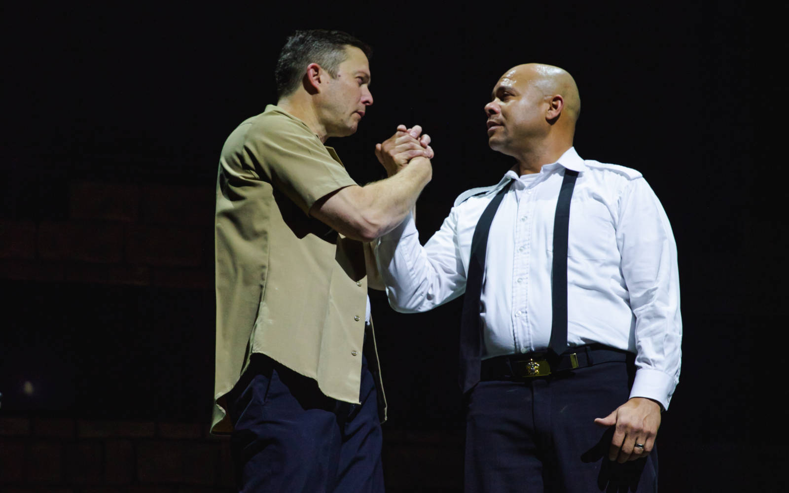 Danforth Comins and Chris Butler in Othello.