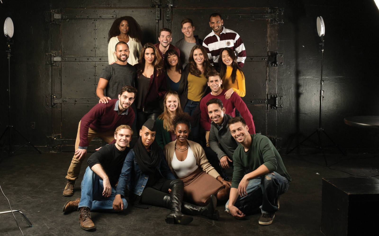 The graduating class of the A.R.T. Institute for Advanced Theater Training at Harvard University