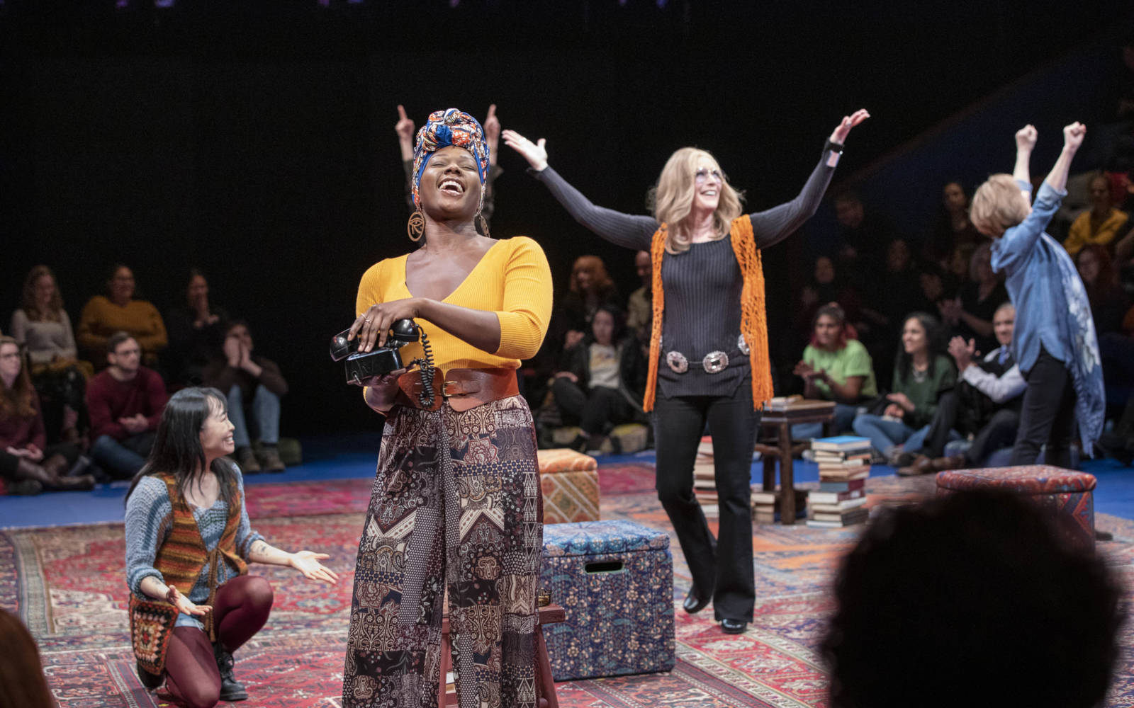 Eunice Wong, Gabriella Beckford, Patricia Kalember, and Joanna Glushak in Gloria: A Life.