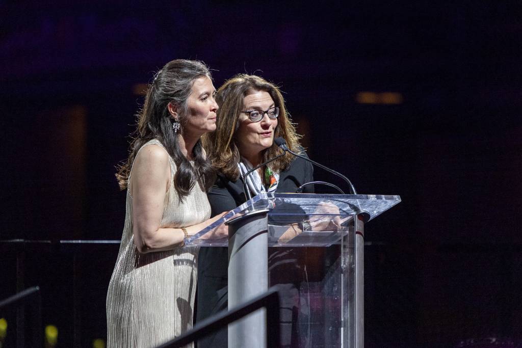 Diane Paulus and Diane Borger at the 2019 gala