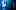 Two stage hands are backstage in bathed in blue shadow, in front a brightly lit wall of fabric panels.
